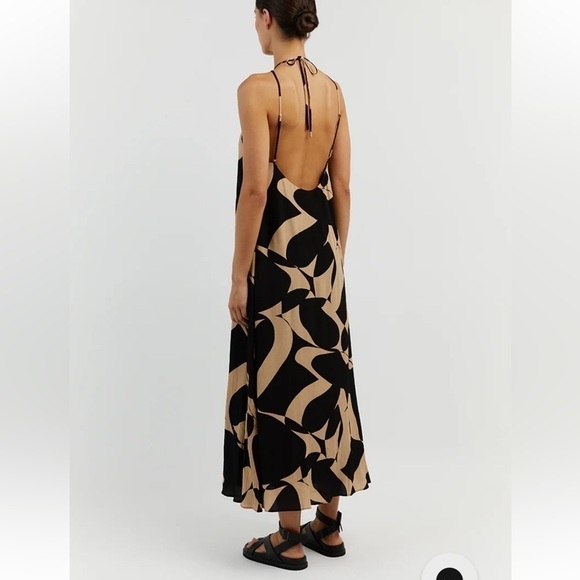 DISSH MAPLE CAMEL SLIP MAXI DRESS - SIZE 4 - Picture 9 of 11